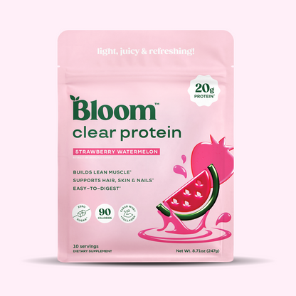 Clear Whey Protein, Strawberry Watermelon, 10 Servings | Whey Protein Isolate with Collagen Peptides & Digestive Enzymes, 20g Protein, Sugar Free Post Workout Drink Mix, 90 Calories